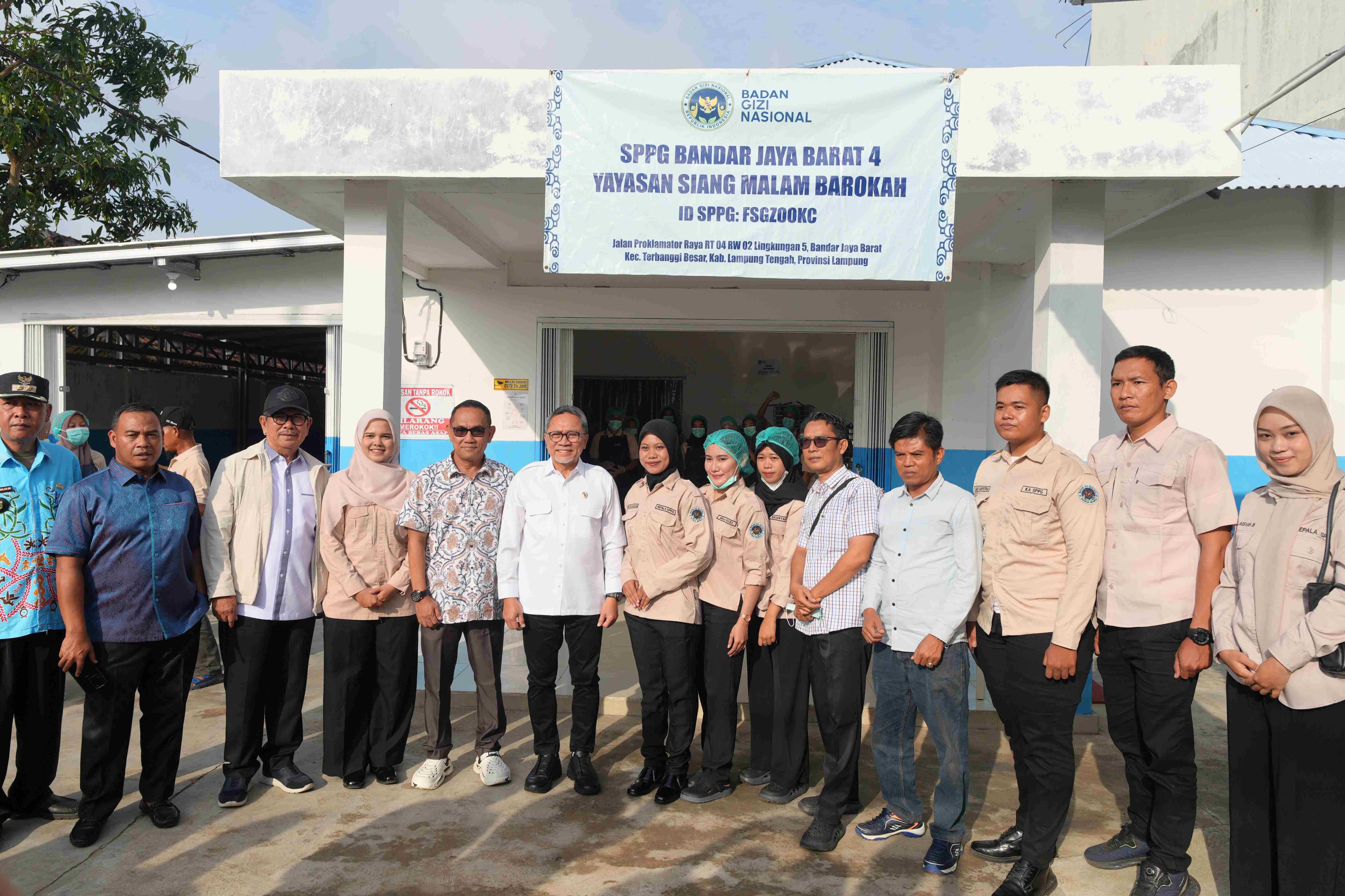 Kunjungan Menko Pangan di SPPG Lampung Tengah dan , Tekankan Pentingnya Standar Mutu dan Efektifitas Program MBG