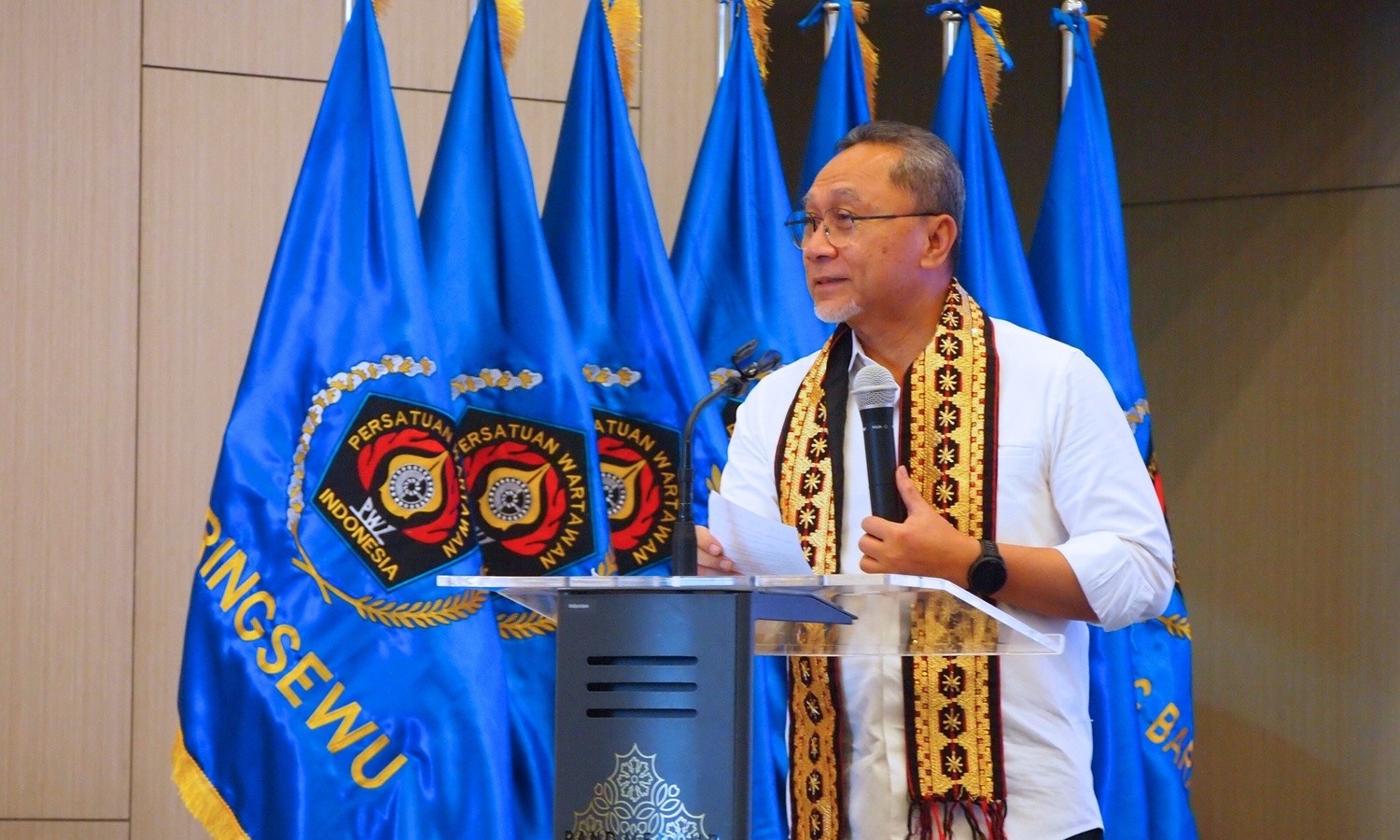 Menjadi Pembicara pada Giat PWI Lampung bertajuk Pers Mengawal Ketahanan Pangan Nasional